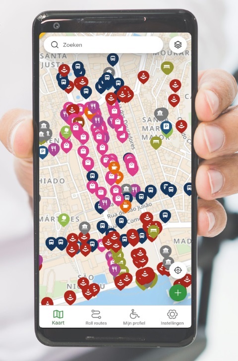Schermafbeelding van de On Wheels-app